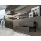 GLB Sertar LINEABOX 3 laturi,H180mm,Titanium